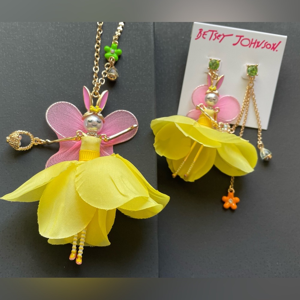 Betsey Johnson Easter / Spring Jewelry set